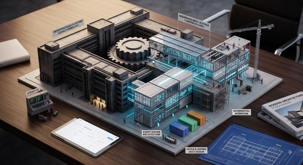 Modernizing a mature enterprise platform without stopping delivery.